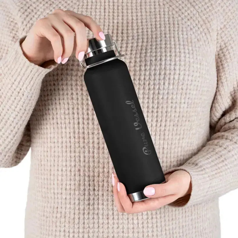 Vacuum Insulated Bottle - Pure Vessel 22oz Copper Travel Flask