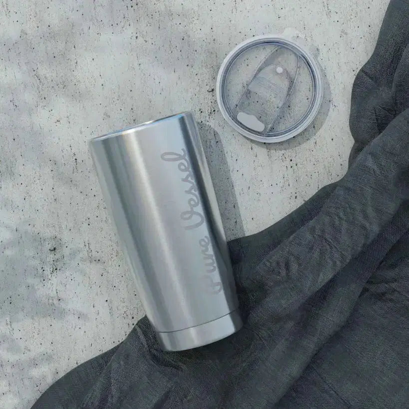Steel Travel Cup - Pure Vessel Tumbler 20oz Stainless Steel Travel Cup