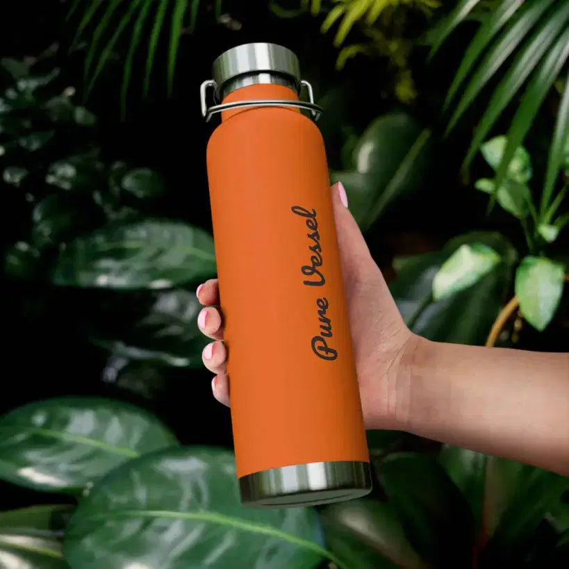 Vacuum Insulated Bottle - Pure Vessel 22oz Copper Travel Flask