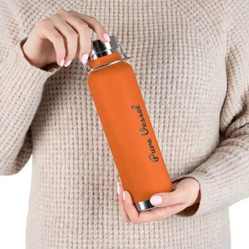 Vacuum Insulated Bottle - Pure Vessel 22oz Copper Travel Flask