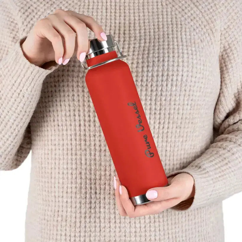 Vacuum Insulated Bottle - Pure Vessel 22oz Copper Travel Flask