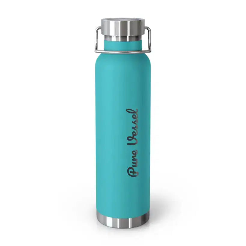 Vacuum Insulated Bottle - Pure Vessel 22oz Copper Travel Flask - Pure Vessel