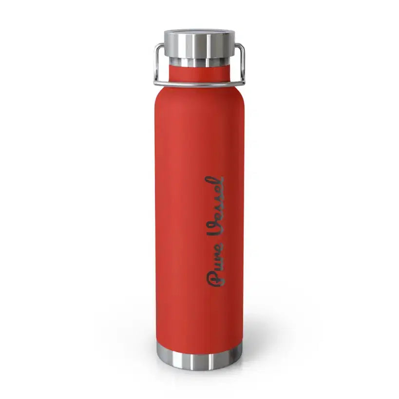 Vacuum Insulated Bottle - Pure Vessel 22oz Copper Travel Flask - Pure Vessel
