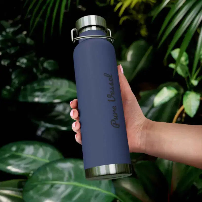 Vacuum Insulated Bottle - Pure Vessel 22oz Copper Travel Flask