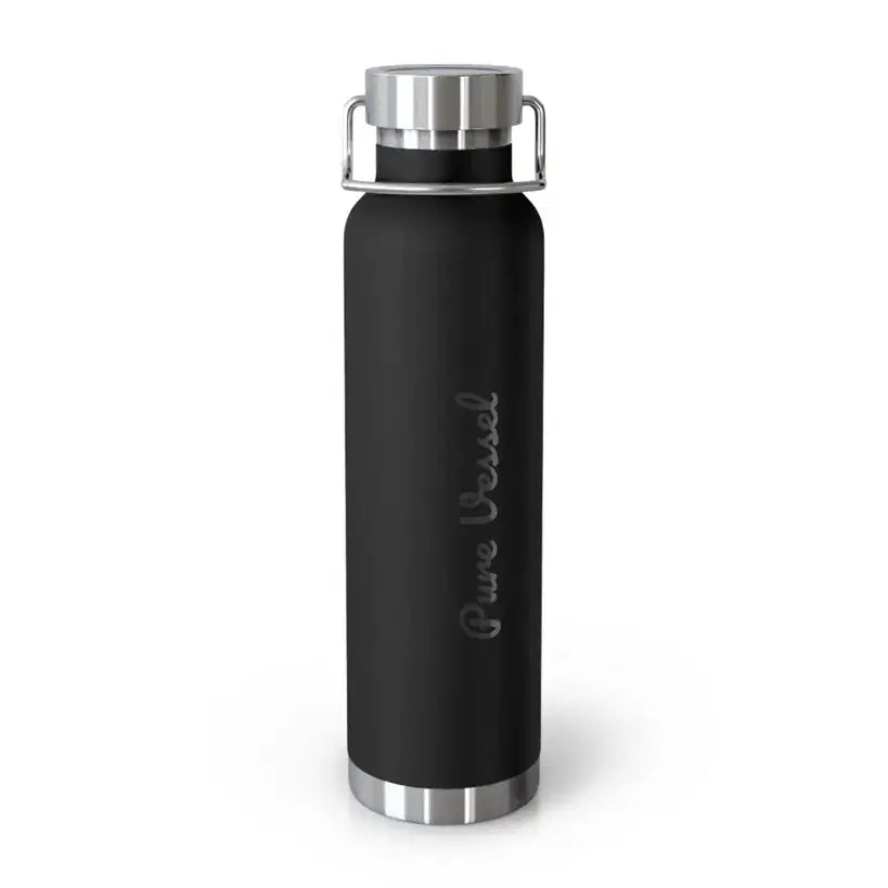 Vacuum Insulated Bottle - Pure Vessel 22oz Copper Travel Flask - Pure Vessel