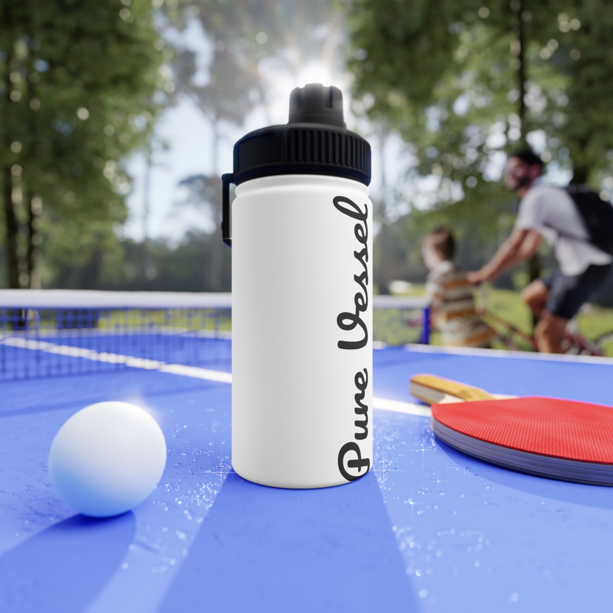 Pure Vessel Sport Water Bottle | Stainless Steel Sports Lid - Pure Vessel