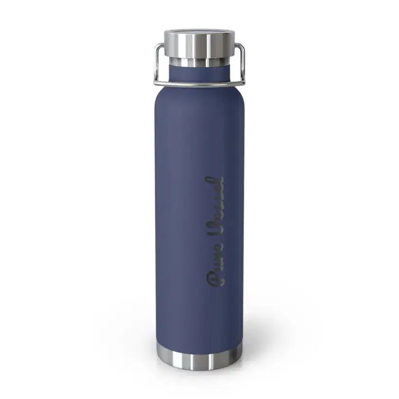 Vacuum Insulated Bottle - Pure Vessel 22oz Copper Travel Flask - Pure Vessel
