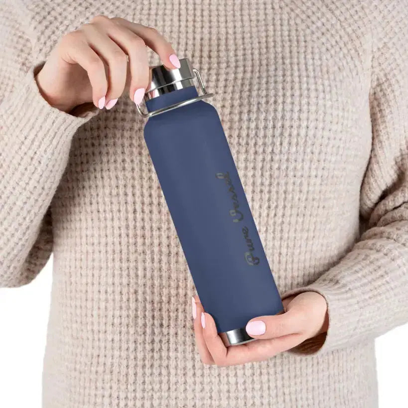 Vacuum Insulated Bottle - Pure Vessel 22oz Copper Travel Flask