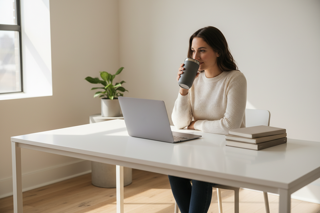 Home office coffee tumbler